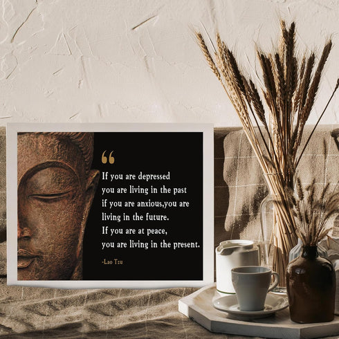 Posterizer 1 pcs-You Are Living in The Past-Lao Tzu-Spiritual-Quotes and Poems-Motivational & Inspirational Art-Decor for Home & Office- UNFRAMED ...
